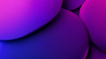 Poster - Abstract shapes in vibrant purple and blue