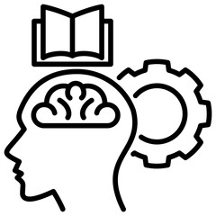 Poster - Cognitive Training Line Icon