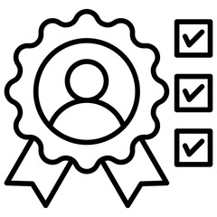 Poster - Competence Line Icon