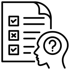 Poster - Hypothesis Line Icon