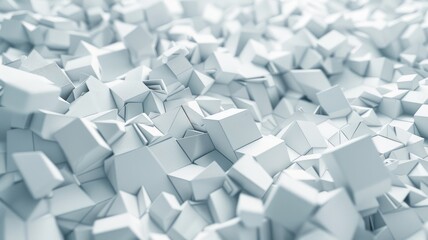 Fototapete - Abstract picture micro particle in geometric shape represent data flow. Vivid flowing object with high tech texture, create digital effect scene perfect for energetic, fantasy wallpaper design. AIG53.