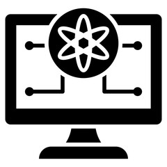 Poster - Computer Science Glyph Icon