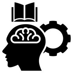 Poster - Cognitive Training Glyph Icon