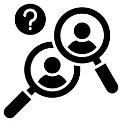 Poster - Find Glyph Icon
