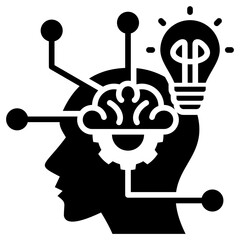 Poster - Lateral Thinking Glyph Icon
