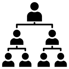 Poster - Organization Structure Glyph Icon