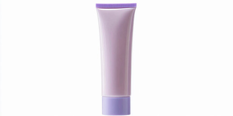 Poster - Glossy soft purple cosmetic tube for skincare or makeup Generative AI