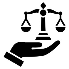Poster - Legal Services Glyph Icon