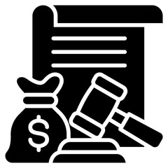 Poster - Bail Glyph Icon