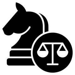 Poster - Strategy Glyph Icon