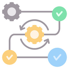 Poster - Process Flat Icon