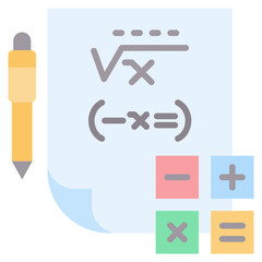 Poster - Mathematics Flat Icon