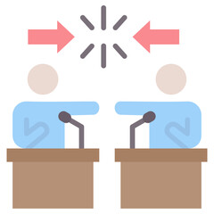 Poster - Opposition Flat Icon