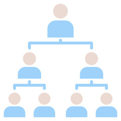 Poster - Organization Structure Flat Icon
