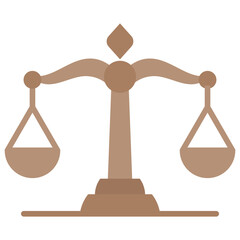 Poster - Scales Of Justice Flat Icon