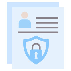 Poster - Confidentiality Flat Icon