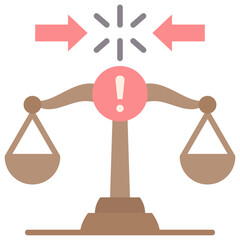 Poster - Dispute Flat Icon