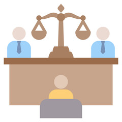 Poster - Court Flat Icon