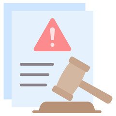 Poster - Lawsuit Flat Icon