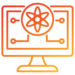 Poster - Computer Science Line Gradient Icon