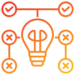 Poster - Trial And Error Line Gradient Icon
