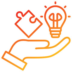 Poster - Problem Solving Line Gradient Icon