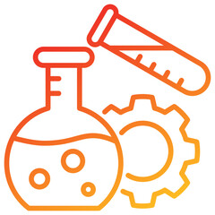 Poster - Experiment Line Gradient Icon