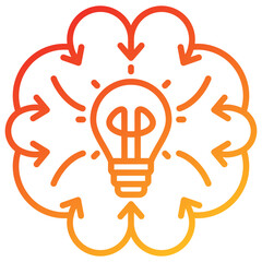 Poster - Brainstorming Line Gradient Icon