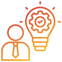 Poster - Solution Line Gradient Icon