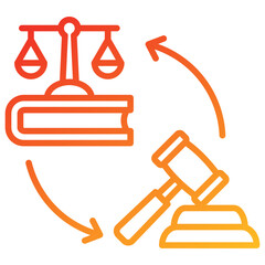 Poster - Precedent Line Gradient Icon