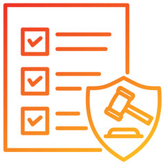 Poster - Regulatory Compliance Line Gradient Icon