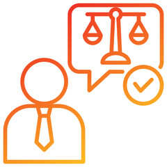 Poster - Legal Advice Line Gradient Icon