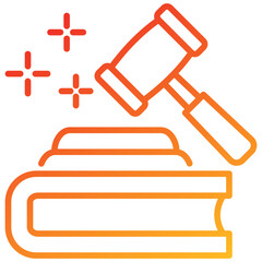 Poster - Legal Line Gradient Icon