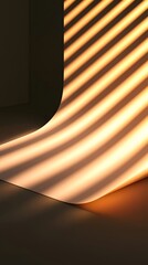 Leinwandbilder - Folded Paper with Dramatic Light and Shadow