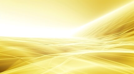 Poster - Golden Abstract Landscape with Light Rays and Gradient Background
