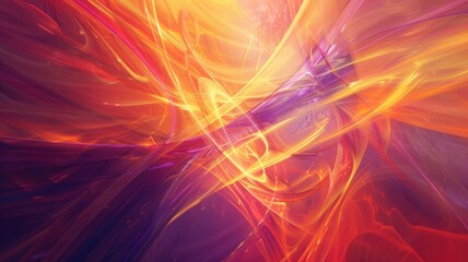 Poster - This vibrant abstract background features swirling eddies and chaotic flows of color, evoking energy and creativity. Ideal for graphic design and digital art projects.