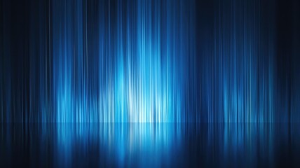 Poster - Abstract vertical blue light streaks. Digital art for design and print. Abstract image of blue gradient color background image. Decoration design. Technology innovation design. Environment. AIG53.