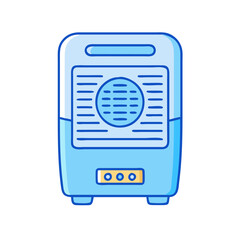 Poster - Portable air conditioner cooling fan climate control device cooler appliance home comfort design