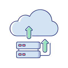 Poster - Cloud computing server data upload storage network technology database system backup and transfer solution