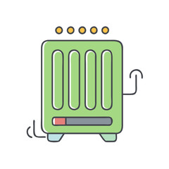 Poster - Find green radiator heater appliance home heating radiator element electric radiator panel heater device