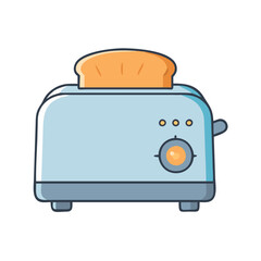 Poster - illustration of toaster appliance kitchenware bread breakfast cooking domestic equipment household i