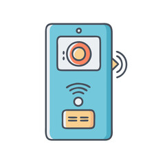 Poster - Smart home device wireless technology automation iot camera security system communication control panel