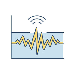 Poster - Analyze signal processing waveform frequency amplitude sound wave data graph visualization chart