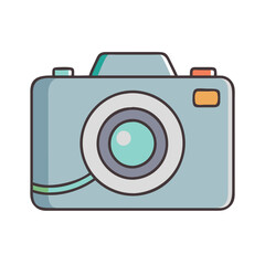 Leinwandbilder - Illustration of a vintage camera for photography enthusiasts and graphic designers usage