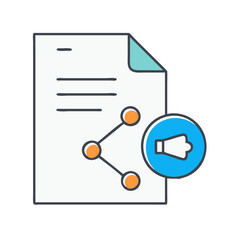 Poster - Document sharing and marketing strategy for business growth and social media promotion plan