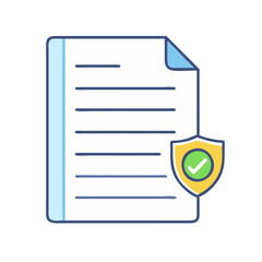 Poster - Document security and compliance policy checklist for business data protection and privacy