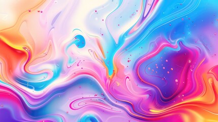 Fototapete - Soft abstract fluid gradient with pink and blue tones. Gentle and smooth design. Background image of fabric texture with vibrant color flowing and floating at white background. Watercolor. AIG51.