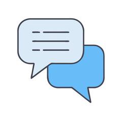 Poster - Illustration of communication bubbles for social media and online chat interaction vector art