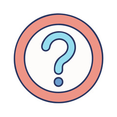 Poster - Question mark icon vector illustration faq help symbol sign support information design graphic