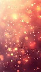 Aufkleber - Gentle Peach and Coral Festive Lights Create Abstract Bokeh for Celebrations or Backgrounds